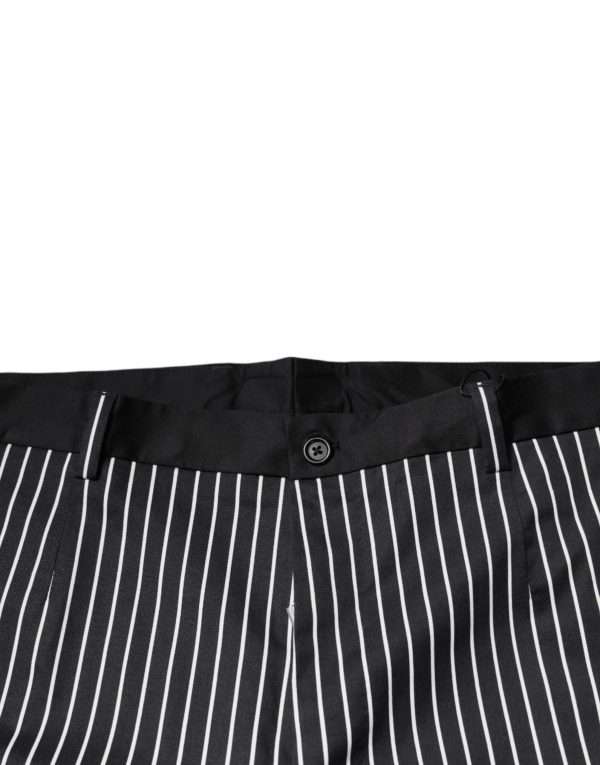 Black Stripes Skinny Dress Pants - Image 5