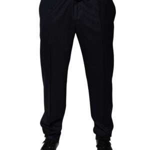 Dark Blue Tapered Formal Dress Pants
