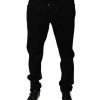 Black Logo Cotton Stretch Skinny Denim Jeans - Image 2