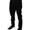 Black Logo Cotton Stretch Skinny Denim Jeans - Image 3