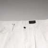 White Cotton Skinny Denim Jeans - Image 6