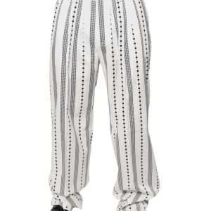 White Straight Formal Dress Pants