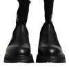 Black DG Logo Horse Sock Ankle Boots Shoes - Image 2