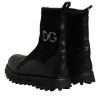 Black DG Logo Horse Sock Ankle Boots Shoes - Image 5