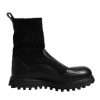 Black DG Logo Horse Sock Ankle Boots Shoes - Image 7
