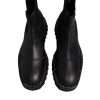 Black Chelsea Boots Leather Slip On Shoes - Image 3