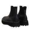 Black Chelsea Boots Leather Slip On Shoes - Image 5