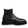 Black Chelsea Boots Leather Slip On Shoes - Image 7