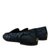 Blue Black Flats Men Loafers Dress Shoes - Image 4