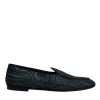Blue Black Flats Men Loafers Dress Shoes - Image 6