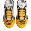 Multicolor Leather DNA Low Top Sneakers Shoes - Image 3