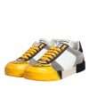 Multicolor Leather DNA Low Top Sneakers Shoes - Image 4