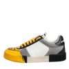 Multicolor Leather DNA Low Top Sneakers Shoes - Image 6