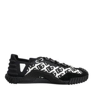 Black Logo Nylon Low Top NS1 Sneakers Shoes