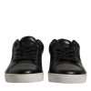 Black London Nappa Leather Men Sneakers Shoes - Image 2