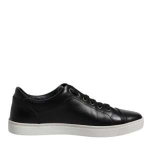 Black London Nappa Leather Men Sneakers Shoes