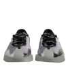 Silver Black Nylon NS1 Low Top Sneakers Shoes - Image 2