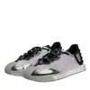 Silver Black Nylon NS1 Low Top Sneakers Shoes - Image 4
