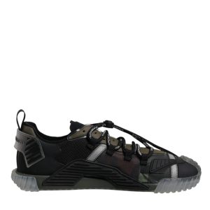 Black Green Camo NS1 Low Top Sneakers Shoes
