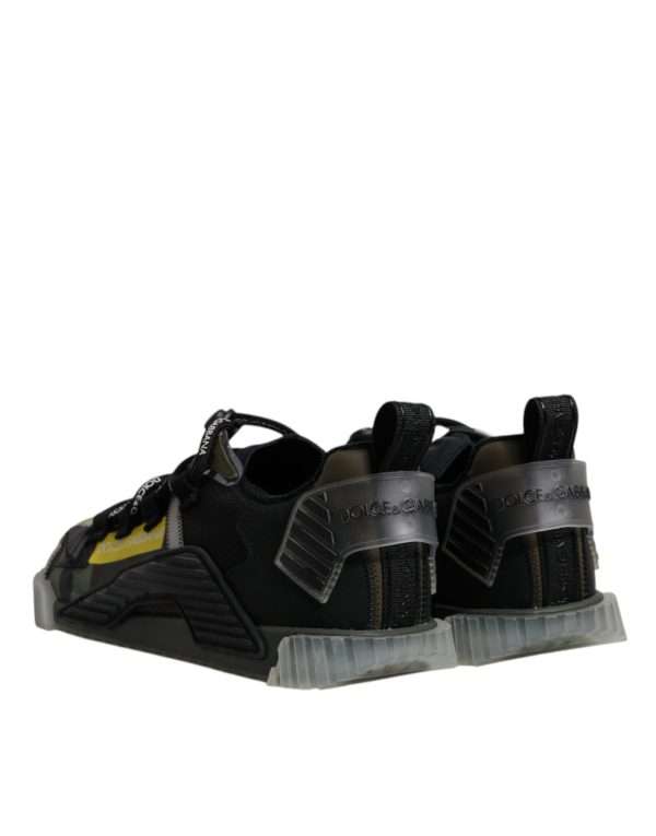 Black Green Camo NS1 Low Top Sneakers Shoes - Image 5