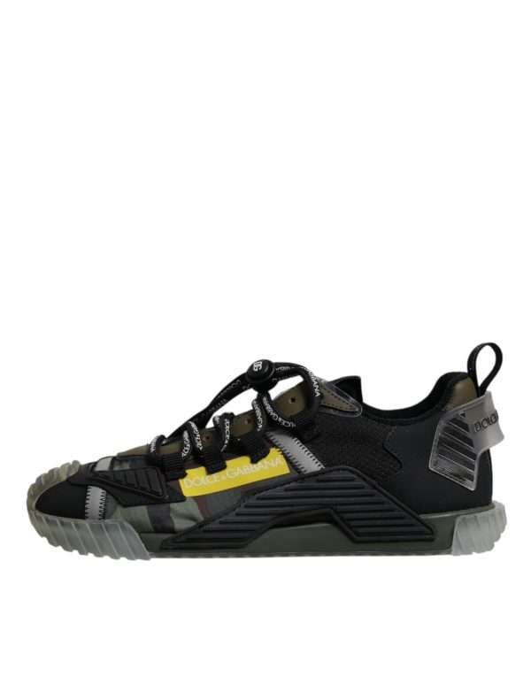 Black Green Camo NS1 Low Top Sneakers Shoes - Image 6
