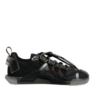 Black Green Camo NS1 Low Top Sneakers Shoes