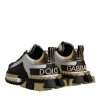 White Gold Black Leather SUPER KING Sneakers Shoes - Image 5