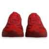 Red Leather Daymaster Low Top Sneakers Shoes - Image 4