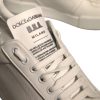White Leather DG Logo Low Top Sneakers Shoes - Image 7