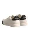 White Leather Logo Portofino Sneakers Shoes - Image 5
