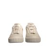White Miami Leather Low Top Sneakers Shoes - Image 2