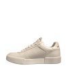 White Miami Leather Low Top Sneakers Shoes - Image 5