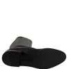 Black DG Logo Calf Leather High Boots Shoes - Image 7