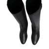 Black DG Logo Calf Leather High Boots Shoes - Image 8