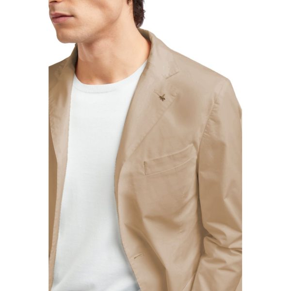 Beige Cotton Blazer - Image 3