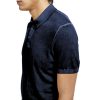 Blue Cotton Polo Shirt - Image 3