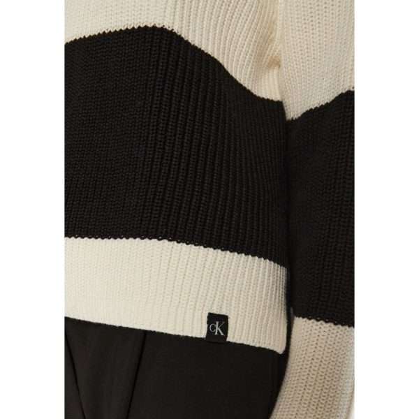 Black And White Cotton Sweater - Image 5