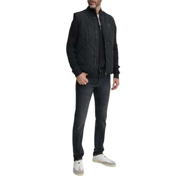 Black Cotton Cardigan - Image 2