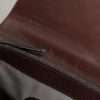 Brown Gray Leather Cognac Wool Business Tote Bag - Image 8