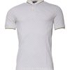 White Polka Dot Cotton Collared Polo T-shirt - Image 2