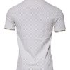 White Polka Dot Cotton Collared Polo T-shirt - Image 4