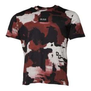 Multicolor Camouflage Crew Neck T-shirt