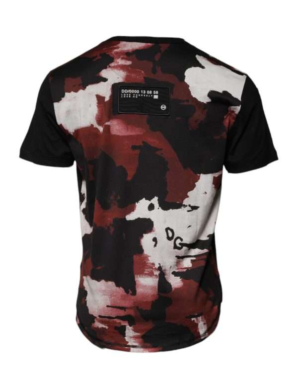 Multicolor Camouflage Crew Neck T-shirt - Image 4