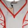 White Viscose Ruffle Sleeves A-line Pleated Mini Dress - Image 6