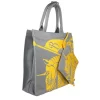 EKD Canvas Tote Bag With Coin Pouch Sunflower Gray - Image 2