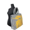 EKD Canvas Tote Bag With Coin Pouch Sunflower Gray - Image 3