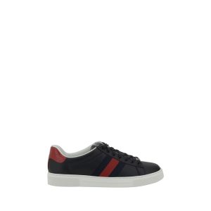 Black Leather Sneakers