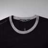 Black Logo Cotton Crew Neck Men Tee T-shirt - Image 5