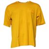 Dark Yellow Logo Cotton Men Crew Neck T-shirt - Image 2