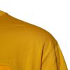 Dark Yellow Logo Cotton Men Crew Neck T-shirt - Image 3